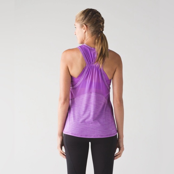 Lululemon Work The Circuit Tank in Heathered Moonlit Magenta / Moonlit Magenta 4 - Picture 2 of 8